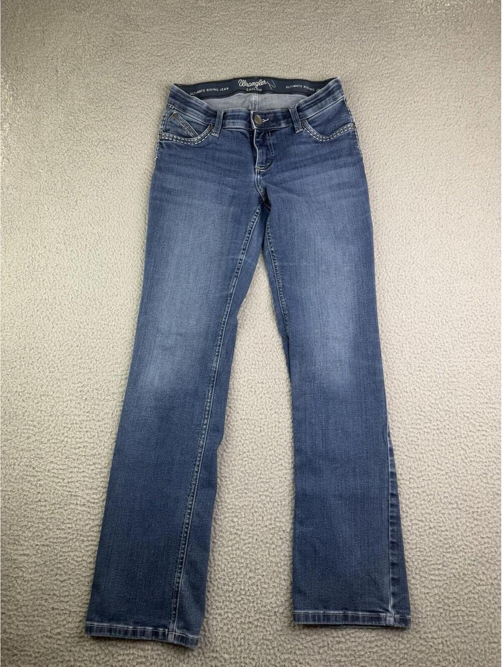 Wrangler Shiloh Ultimate Riding Jeans Womens 28X32 Measurement Western Cowgirl